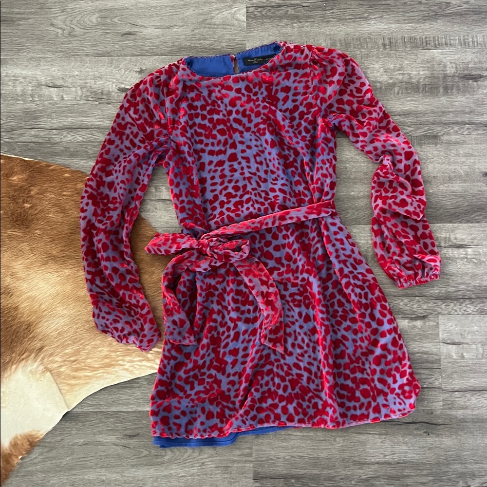 House of Harlow Shawna Velvet Mini Dress
